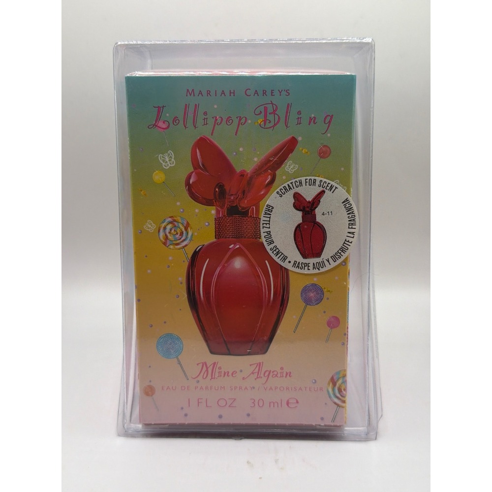 NIB Sealed VTG Mariah Carey Lollipop Bling Mine Again Women 1.0oz Red EDP Spray